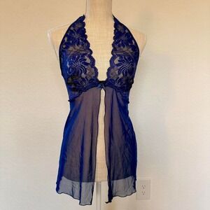 Frederick's of Hollywood Blue Lace Babydoll
